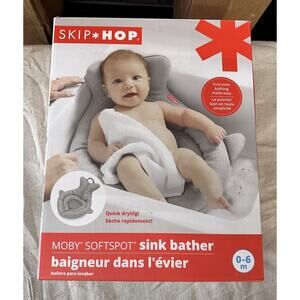 Skip Hop Moby SoftSpot Sink Baby Bather - Gray